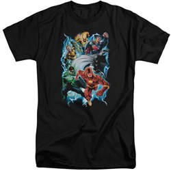 Justice League - Mens Electric Team Tall T-Shirt