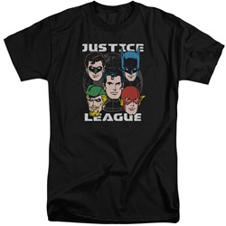 Justice League - Mens Head Of States Tall T-Shirt