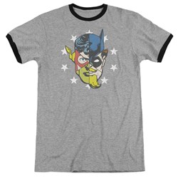 Justice League - Mens Face Off Ringer T-Shirt