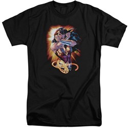 Justice League - Mens Wonder Rays Tall T-Shirt