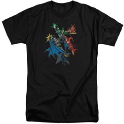 Justice League - Mens Action Stars Tall T-Shirt