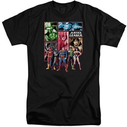 Justice League - Mens Justice League Panels Tall T-Shirt