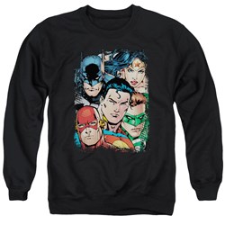 Justice League - Mens Up Close And Personal Sweater