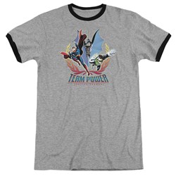 Justice League - Mens Team Power Ringer T-Shirt
