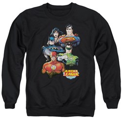 Justice League - Mens Group Portrait Sweater