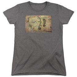 The Hobbit - Womens Middle Earth Map T-Shirt