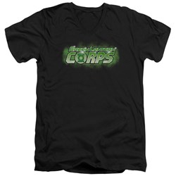Green Lantern - Mens Gl Corps Title V-Neck T-Shirt