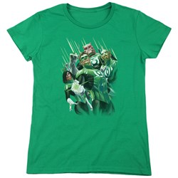 Green Lantern - Womens Power Of The Rings T-Shirt