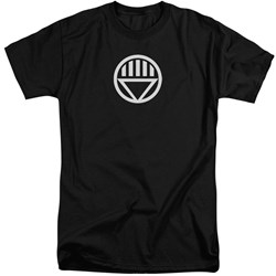 Green Lantern - Mens Black Lantern Logo Tall T-Shirt