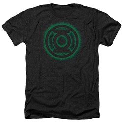 Green Lantern - Mens Green Flame Logo Heather T-Shirt