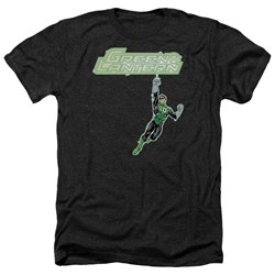 Green Lantern - Mens Energy Construct Logo Heather T-Shirt