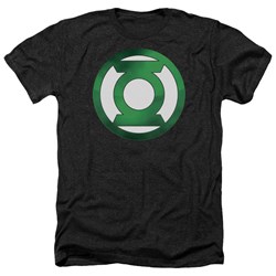Green Lantern - Mens Green Chrome Logo Heather T-Shirt