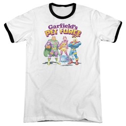 Garfield - Mens Heroes Await Ringer T-Shirt