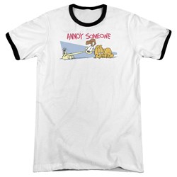 Garfield - Mens Annoy Someone Ringer T-Shirt