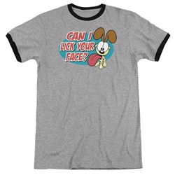 Garfield - Mens Question Ringer T-Shirt