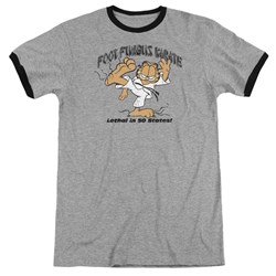 Garfield - Mens Foot Fungus Karate Ringer T-Shirt