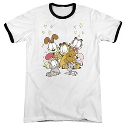 Garfield - Mens Friends Are Best Ringer T-Shirt