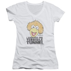 Fraggle Rock - Juniors Terrible Tunnel V-Neck T-Shirt