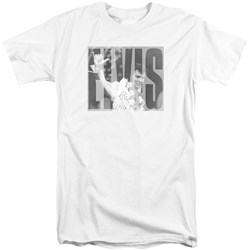 Elvis - Mens Aloha Gray Tall T-Shirt