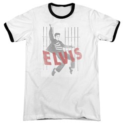 Elvis - Mens Iconic Pose Ringer T-Shirt