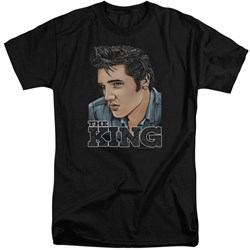 Elvis - Mens Graphic King Tall T-Shirt