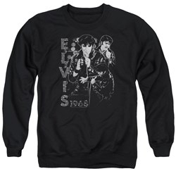 Elvis - Mens Leathered Sweater