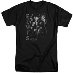Elvis - Mens Leathered Tall T-Shirt