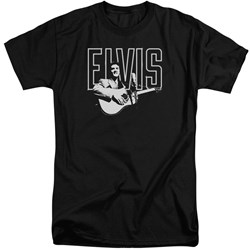 Elvis - Mens White Glow Tall T-Shirt