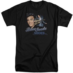 Elvis - Mens Blue Suede Shoes Tall T-Shirt