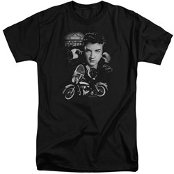 Elvis - Mens The King Rides Again Tall T-Shirt
