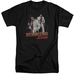 Elvis - Mens Burning Love Tall T-Shirt