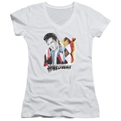 Elvis - Juniors Speedway V-Neck T-Shirt