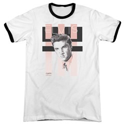 Elvis - Mens Retro Ringer T-Shirt