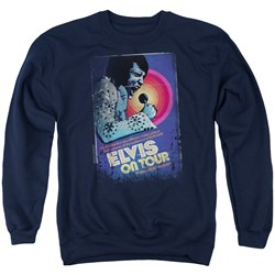 Elvis - Mens On Tour Poster Sweater