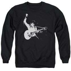 Elvis - Mens Black&Amp;White Guitarman Sweater