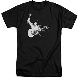 Elvis - Mens Black&White Guitarman Tall T-Shirt