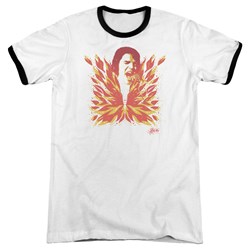 Elvis - Mens His Latest Flame Ringer T-Shirt
