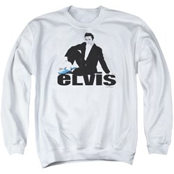 Elvis - Mens Blue Suede Sweater