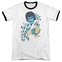 Elvis - Mens Peacock Ringer T-Shirt