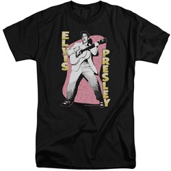 Elvis - Mens Pink Rock Tall T-Shirt
