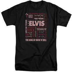 Elvis - Mens Whole Lotta Type Tall T-Shirt