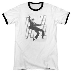 Elvis - Mens Jailhouse Rock Ringer T-Shirt