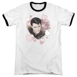 Elvis - Mens Love Me Tender Ringer T-Shirt