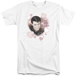 Elvis - Mens Love Me Tender Tall T-Shirt