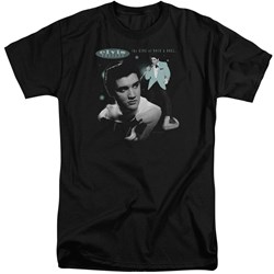 Elvis - Mens Teal Portrait Tall T-Shirt