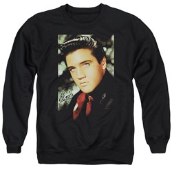 Elvis - Mens Red Scarf Sweater