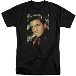 Elvis - Mens Red Scarf Tall T-Shirt