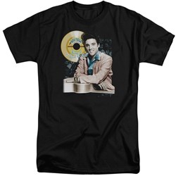Elvis - Mens Gold Record Tall T-Shirt