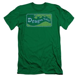 Dragon Tales - Mens Logo Distressed Slim Fit T-Shirt