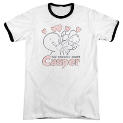 Casper - Mens Hearts Ringer T-Shirt